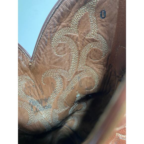 Tony Lama brown vintage caiman alligator boots size 8.5 D - Picture 7 of 8